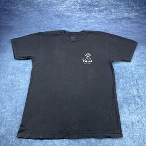 Vans Classic Fit Black Floral Snake Graphic T-Shirt Mens Large Est 1966 Tee